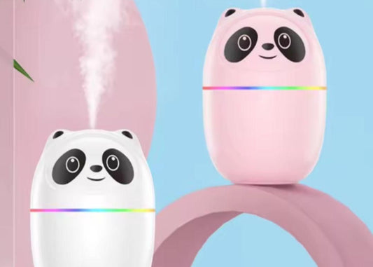 Cool mist panda humidifier with 7 color night light mist spray