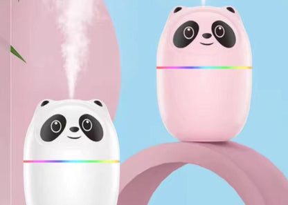 Cool mist panda humidifier with 7 color night light mist spray